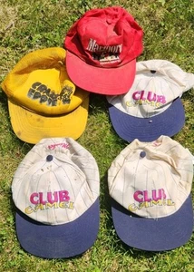 Vintage 1992 Marlboro Racing Team Camel Club Crazy Eddie Hat Lot Of 5 - Picture 1 of 8