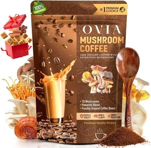 3500mg Champiñón Café Orgánico Nuevo 30 PORCIONES Pérdida de Peso y Enfoque y Salud Intestinal - Imagen 1 de 8