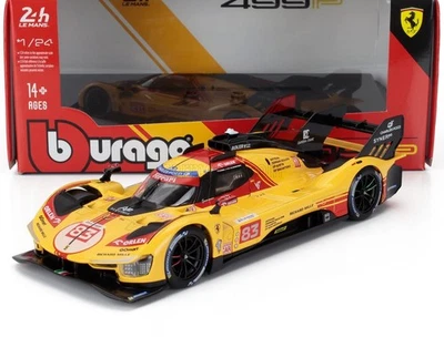 BURAGO FERRARI 499P 24H LE MANS 2024 KUBICA - MODELLINO AUTO STATICO  SCALA 1/24 - Immagine 1 di 4