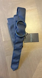 Cinturón de nailon Peter Millar Crown para hombre talla L 45,5”X 1,4” gris oscuro nuevo con etiquetas - Imagen 1 de 7