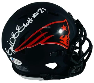 Minicasco Beckett firmado por Ezekiel Elliott New England Patriots negro mate certificado de autenticidad - Imagen 1 de 3