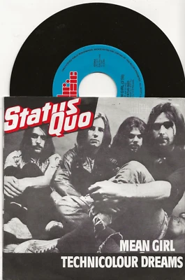 STATUS QUO MEAN GIRL RARE BR MUSIC SINGLE FROM NETHERLANDS, MINT - Image 1 of 2