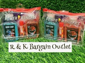 Hasbro Power Rangers Berry Punch Hand Soap Lip Balm Hand Sanitizer Gift Bag 2 Pk