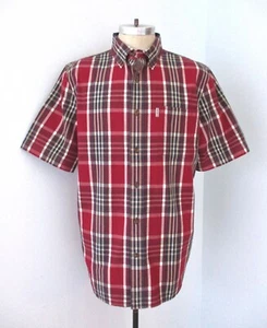 Camisa Carhartt RWB Roja Blanca Azul a Cuadros 100% Algodón BD 1 Bolsillo Calce Relajado L - Imagen 1 de 7