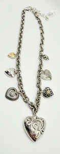 BRIGHTON One Heart/One Love Argento con Collana Oro--20 Pollici-Nuova con Etichette! - Foto 1 di 7