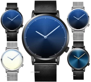 Modische klassische Mesh Armband Quarz Edelstahl Analog Armbanduhr Unisex - Bild 1 von 5
