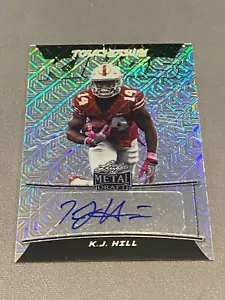 K.J. Hill 2020 Leaf Metal Draft Touchdown Kings Prismatic Silver /40 Ohio State - Bild 1 von 3