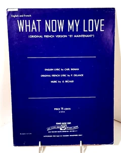 What Now My Love (Org. Versión Francesa "Et Maintenant") Inglés/Francés-Piano/Voz/Gt - Imagen 1 de 3