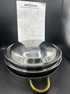 Restlrious Chafing Dish Buffet Set Rund Edelstahl 5 Quart Waffeln und Buffet - Bild 1 von 4