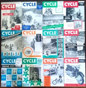 12 x Cycle Magazines Jan-Dec 1955 - Picture 1 of 1