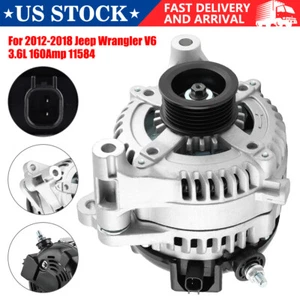 Alternator for Jeep Wrangler 2012-2018 Wrangler JK 3.6L 160Amp 11584 - Picture 1 of 5