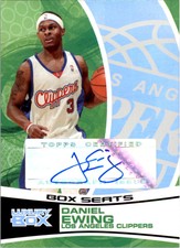 2005-06 Topps Luxury Box Box Seats Autographs #DE Daniel Ewing Auto /624 - NM-MT