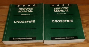 Original 2004 Chrysler Crossfire Shop Service Manual Vol 1 2 Set - Picture 1 of 1