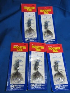 (5ea) Yakima Bait Wordens Original Rooster Tail Lure White Coachdog 1/8oz 206 - Picture 1 of 3
