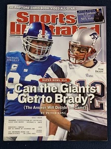 Sports Illustrated February 2008 Tom Brady Patriots Strahan Giants Super Bowl - Picture 1 of 2