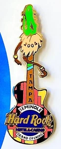 2004 HARD ROCK HOTEL & CASINO TAMPA GRAND OPENING ALLIGATOR GUITAR LE PIN - Bild 1 von 1