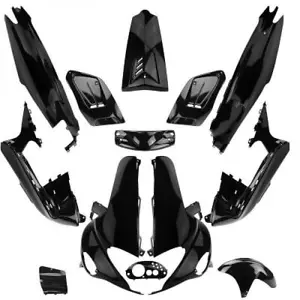 366311 KIT CARENE 13 PEZZI CARENA GILERA RUNNER 1997-2004 50 / 125 / 180CC NERO - Foto 1 di 5