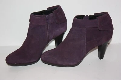 JB MARTIN Boots Court Nubuck Violet Doublées Cuir T 38 ETAT NEUF — 第 1/4 张图片