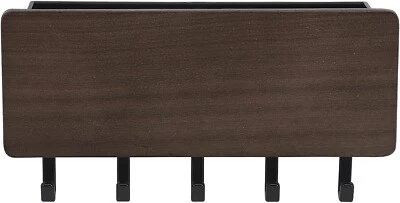 Wall Mounted Key Hooks and Mail Holder with Shelf Self Adhesive or Drilling - Image 1 of 4