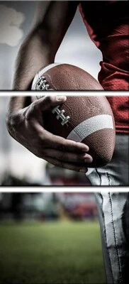 Arte de pared de fútbol impresión en lienzo rugby deportes póster 5 paneles decoración moderna del hogar Foto 1 de 4