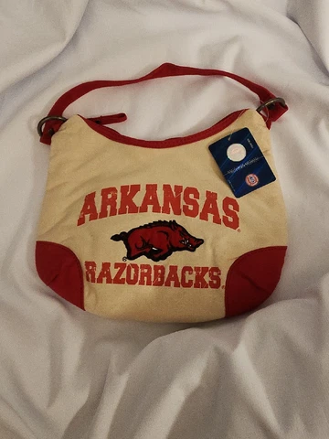 University of Arkansas Razorbacks NCAA Small Distressed Canvas Tote Bag Cover