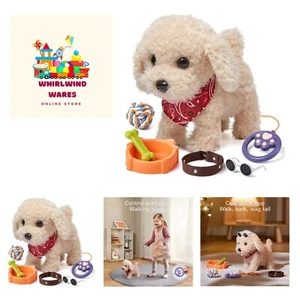 Remote Control Electronic Plush Puppy Dog Toy, Fun Interactive Toys,Walks,Bar... - Picture 1 of 11