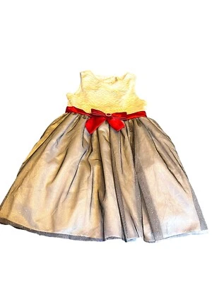 Vestido sem mangas Emily West plissado de chiffon coral e renda branca tamanho 14 - Imagem 1 de 4