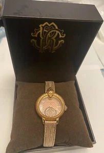 Roberto Cavalli By Franck Muller Women Rose Calfskin Strap Watch, 34mm - Picture 1 of 10