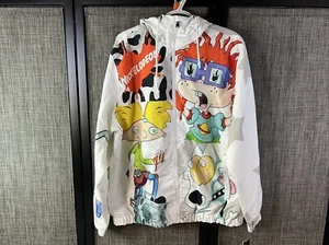 Members Only Jacket Nickelodeon Rug Rats Windbreaker Hoodie Mens Size L  NWT SU2 - Picture 1 of 11