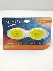 Speedo Junior Scuba Goggles Yellow Ages 6-14  UV Protection Latex Free New Swim - Picture 1 of 7
