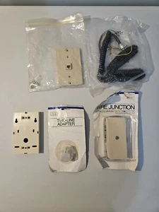 Vintage GTE Telephone Accessories Two Line Adapter And Wire Junction, Wall Mount - Zdjęcie 1 z 12