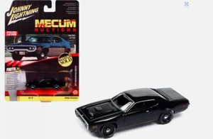 Plymouth Road Runner 1971 negro subastas MECUM *RR* Johnny Lightning 1:64 - Imagen 1 de 5