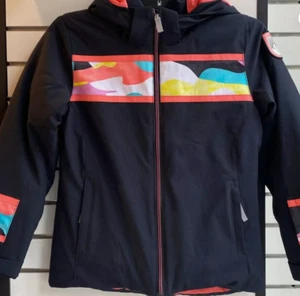 Spyder Junior Girls Mila Ski Jacket - Size 18 - Black - New With Tags! - Picture 1 of 3