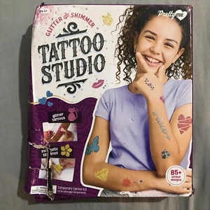 Glitter & Shimmer Tattoo Studio von Pretty Me Neu in offener Box mit Folie & Schmuck - Bild 1 von 10