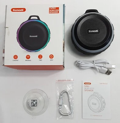 New, KUNODI Waterproof Bluetooth Speaker w/Suction Cup - Image 1 of 4