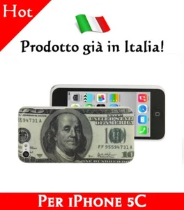 Cover iPhone 5C in plastica modello 100 dollari sottile resistente lavabile - Foto 1 di 2