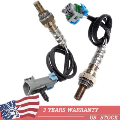 2PCS Upper+Lower Oxygen O2 Sensor For 2007-2010 Hummer H3 & 2007-2012 GMC Canyon - Immagine 1 di 4