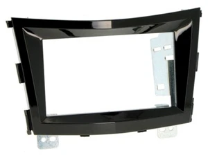para SsangYong Tivoli EL ELX coche radio embellecedor marco de instalación doble DIN negro - Imagen 1 de 4