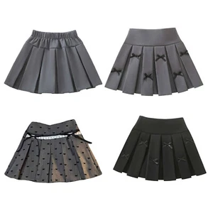 Girls Skirt Elastic Waistband Dancewear Birthday Miniskirts Athletic Vacation - Picture 1 of 35