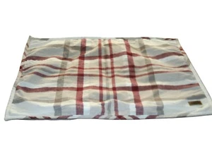 UGG Plaid + Sherpa Standard Pillowcase Soft & Cozy Rustic Lodge Red/Gray/Cream - Picture 1 of 7