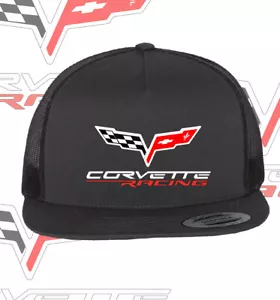 Corvette Racing Trucker Hat Cap Adult Size One Size Fits all - Picture 1 of 2