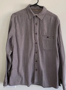 The Territory Ahead Brown Button Down 100% Cotton Mens Long Sleeve Shirt Sz Lrg - Picture 1 of 8