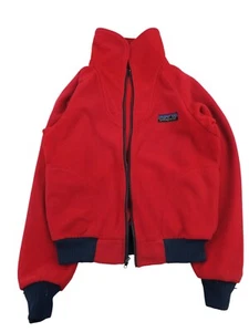Vtg 80s Patagonia Big Tag Logo Fleece Jacket Youth Kids Sz 13/14 Large Girls Boy - Picture 1 of 15