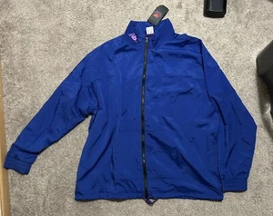 Men’s New Balance Men's Athletics Graphic Packable Jacket Blue/purple 1990’s XXL - Picture 1 of 7