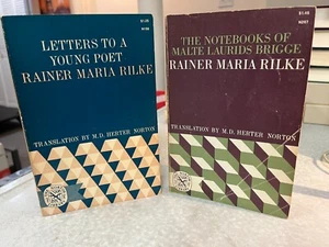 RILKE 2 Vintage PBs: Letters to a Young Poet & Notebooks of Malte Laurids Brigge - Picture 1 of 2