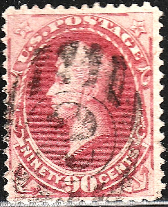 #191 US 90 CENT CARMINE PERRY-USED-N/G-FINE-VF - Image 1 of 1