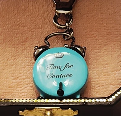 Juicy Couture Silver & Blue Crystals Alarm Clock YJRU0736 Original Box & Tags  - Image 1 of 4