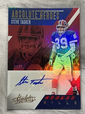 2017 Panini Absolute Absolute Heroes Auto Gold /25 Steve Tasker - Image 1 of 2