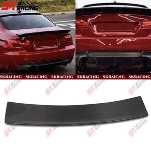 For BMW M3 E92 Coupe 08-13 Unpainted/Forged Carbon Fiber Rear Trunk Spoiler Wing - Imagen 1 de 22