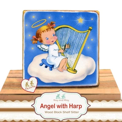 Letrero retro de madera decoración de Papá Noel imagen de colección decoración del hogar Navidad WB-124 Foto 1 de 3